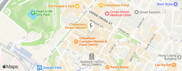 Hotel Calmo Chinatown map