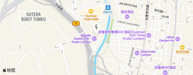 吉隆坡上景富豪酒店 map