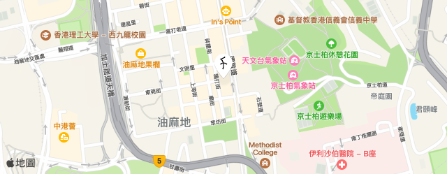 紅茶館酒店( 油麻地 ) map