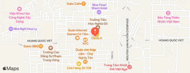 Somerset Hoa Binh Hanoi  map