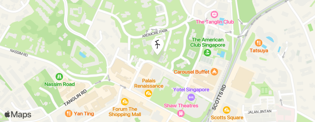 Pan Pacific Orchard, Singapore map