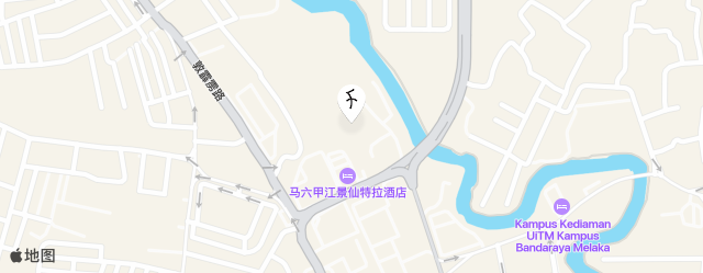 马六甲仙特拉江景酒店 map