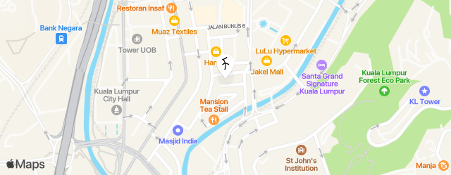 MS Boutique Hotel Kuala Lumpur map