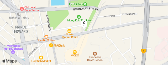 a map of the location of the hotel
