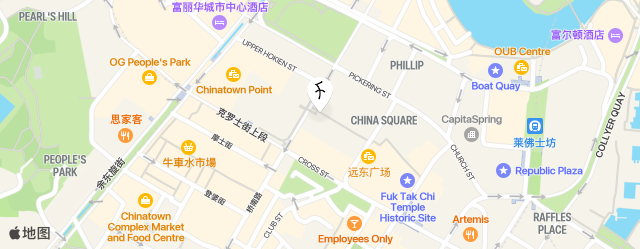 新加坡中国广场辉盛凯贝丽酒店 map