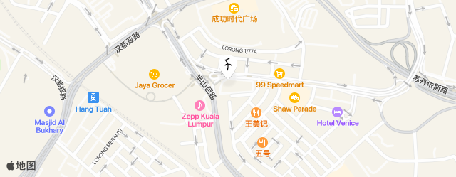 吉隆坡中环富都酒店 map