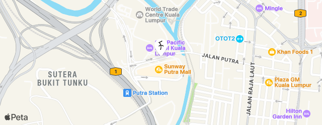 Sunway Putra Hotel Kuala Lumpur map