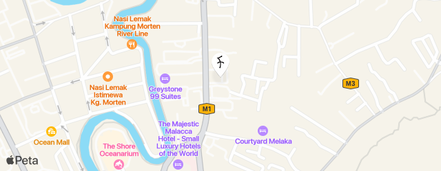 Hotel Sentral Melaka @ City Centre map